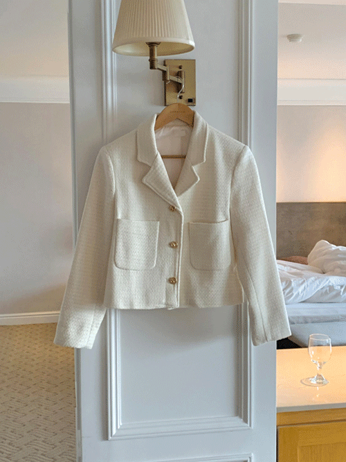 Nurd tweed jacket (2color)